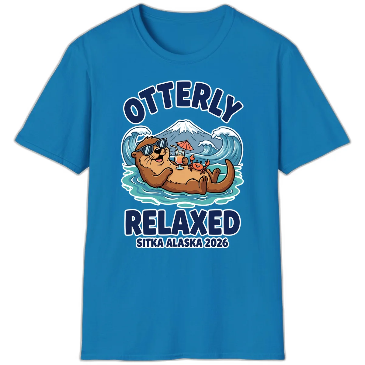 Otter Relaxed Sitka Alaska 2026 T-Shirt in Sapphire