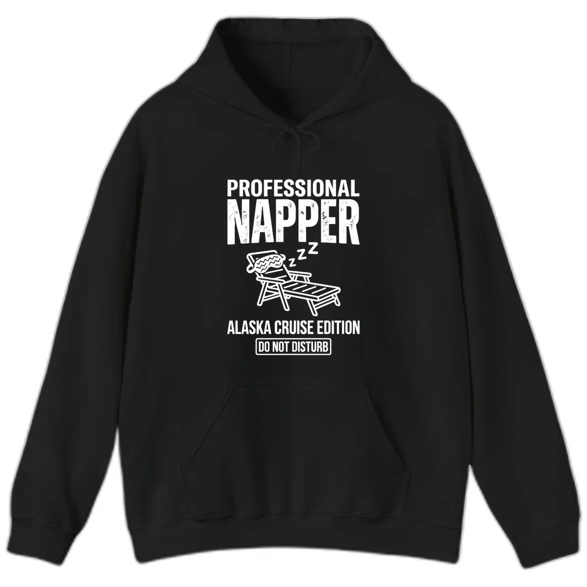 Professional Napper Alaska Cruise Edition Hoodie in Black