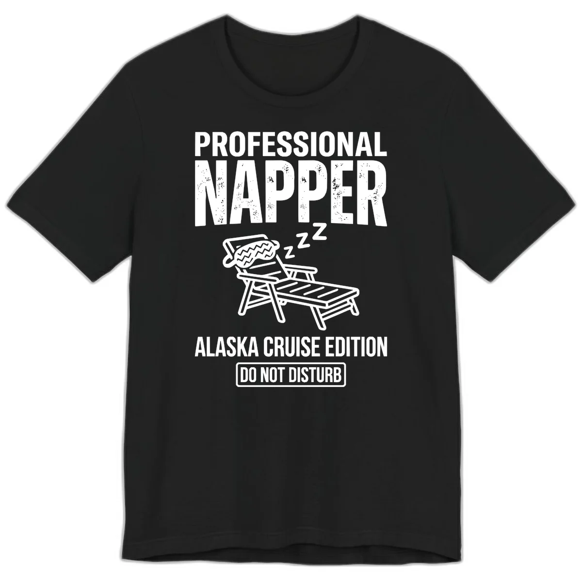 Professional Napper Alaska Cruise Edition Premium Tee in Black