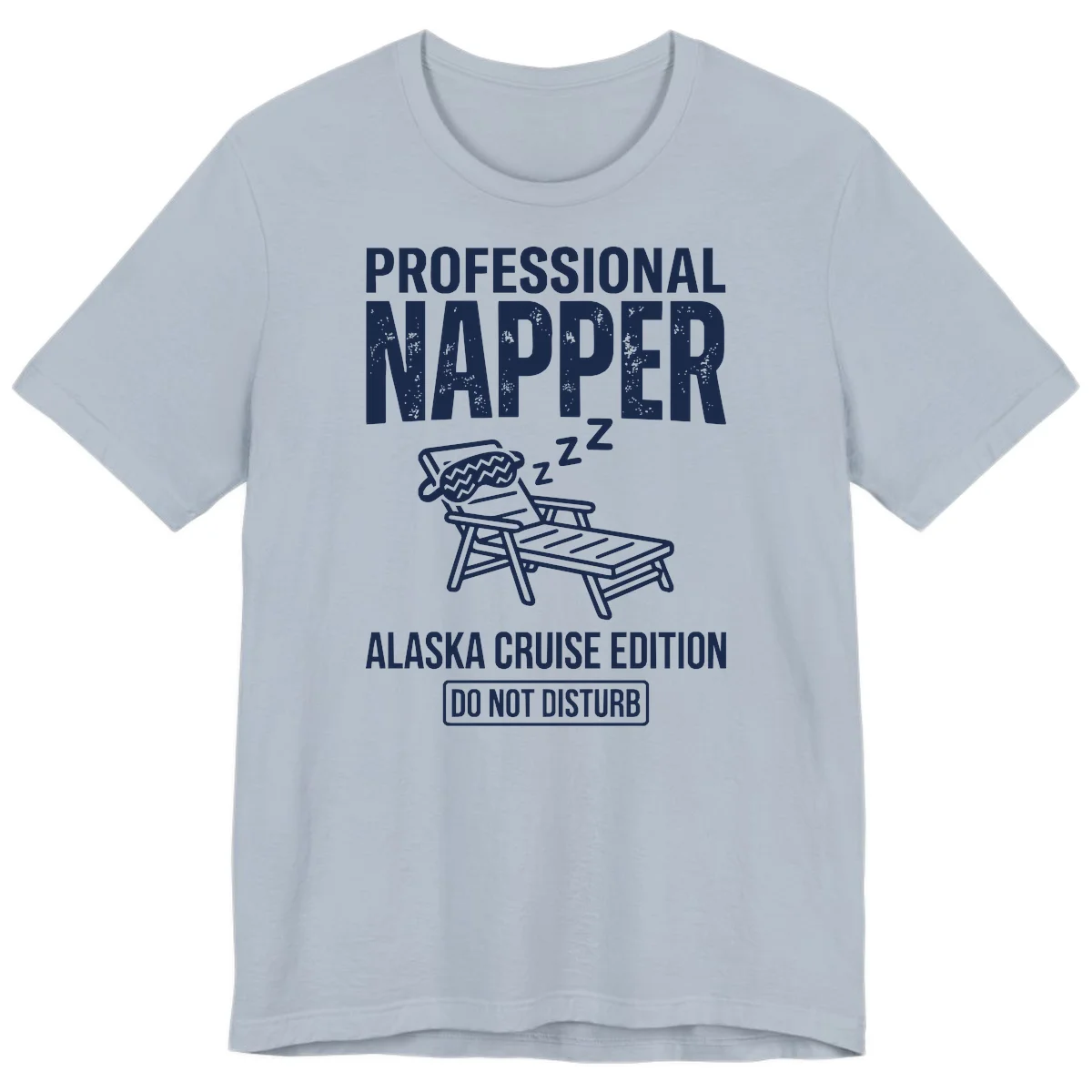 Professional Napper Alaska Cruise Edition Premium Tee in Light Blue
