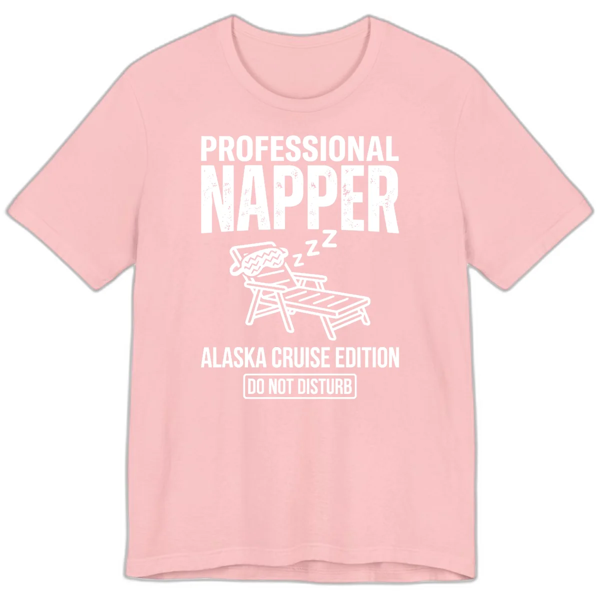 Professional Napper Alaska Cruise Edition Premium Tee in Pink