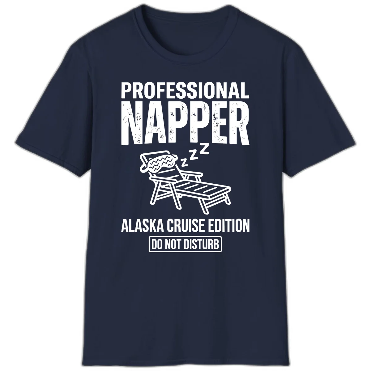 Professional Napper Alaska Cruise Edition T-Shirt in Navy