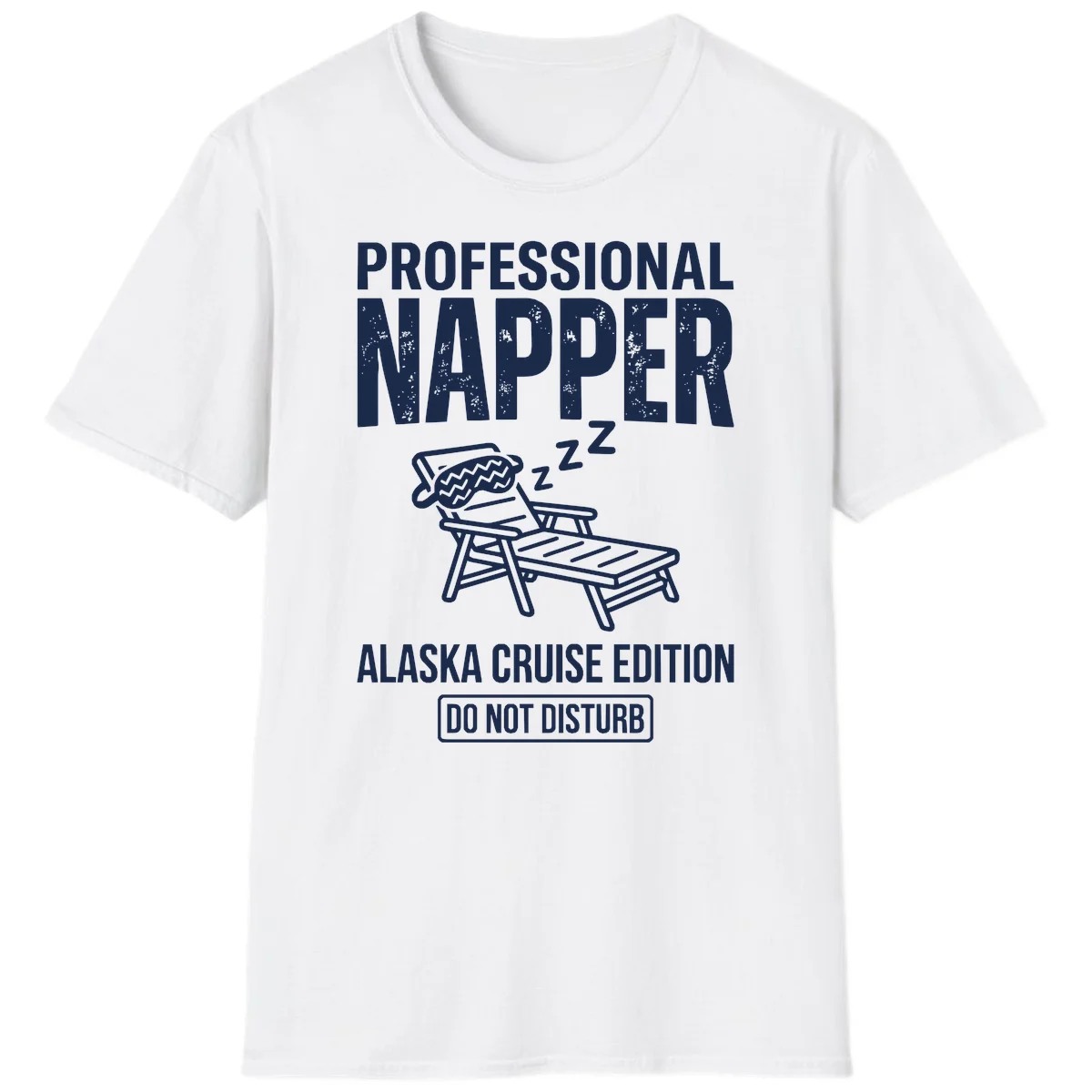 Professional Napper Alaska Cruise Edition T-Shirt in White