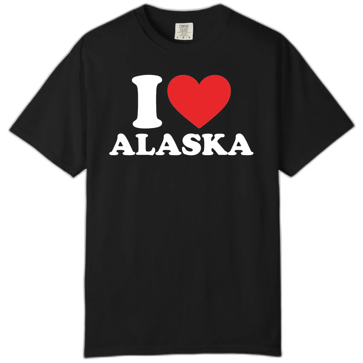 Pure Love Heart Comfort Color in Black