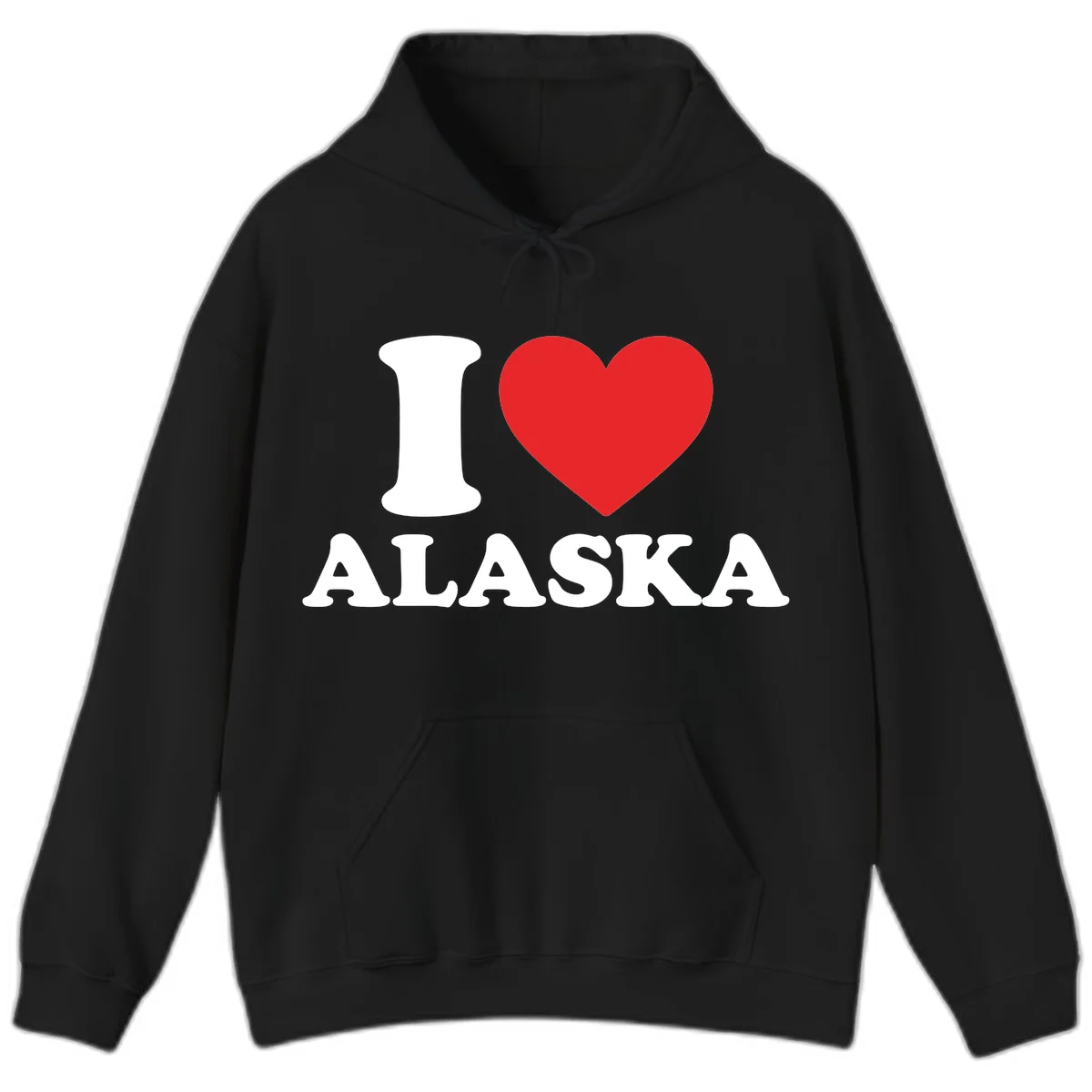 Pure Love Heart Hoodie in Black