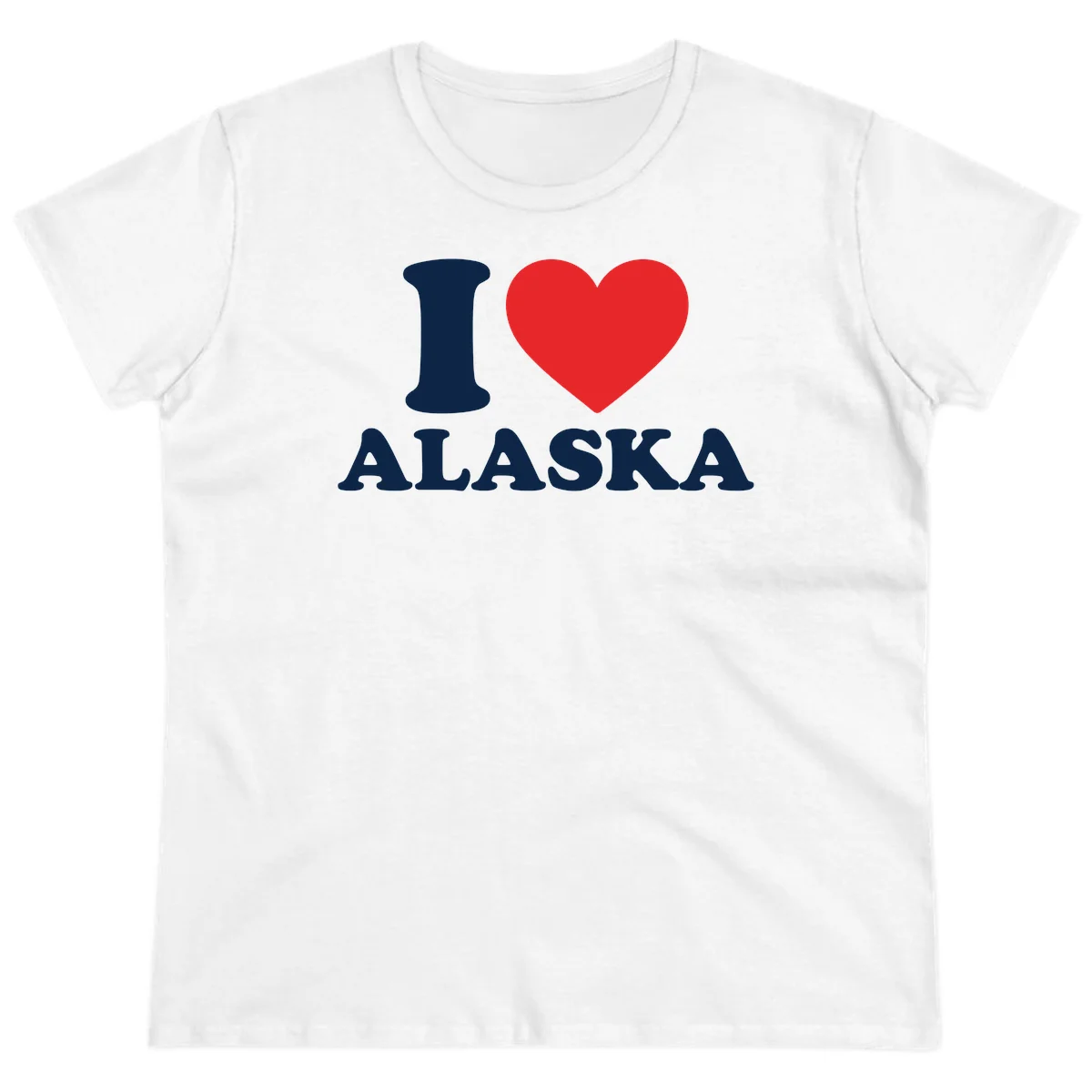 Pure Love Heart Ladies Tee in White