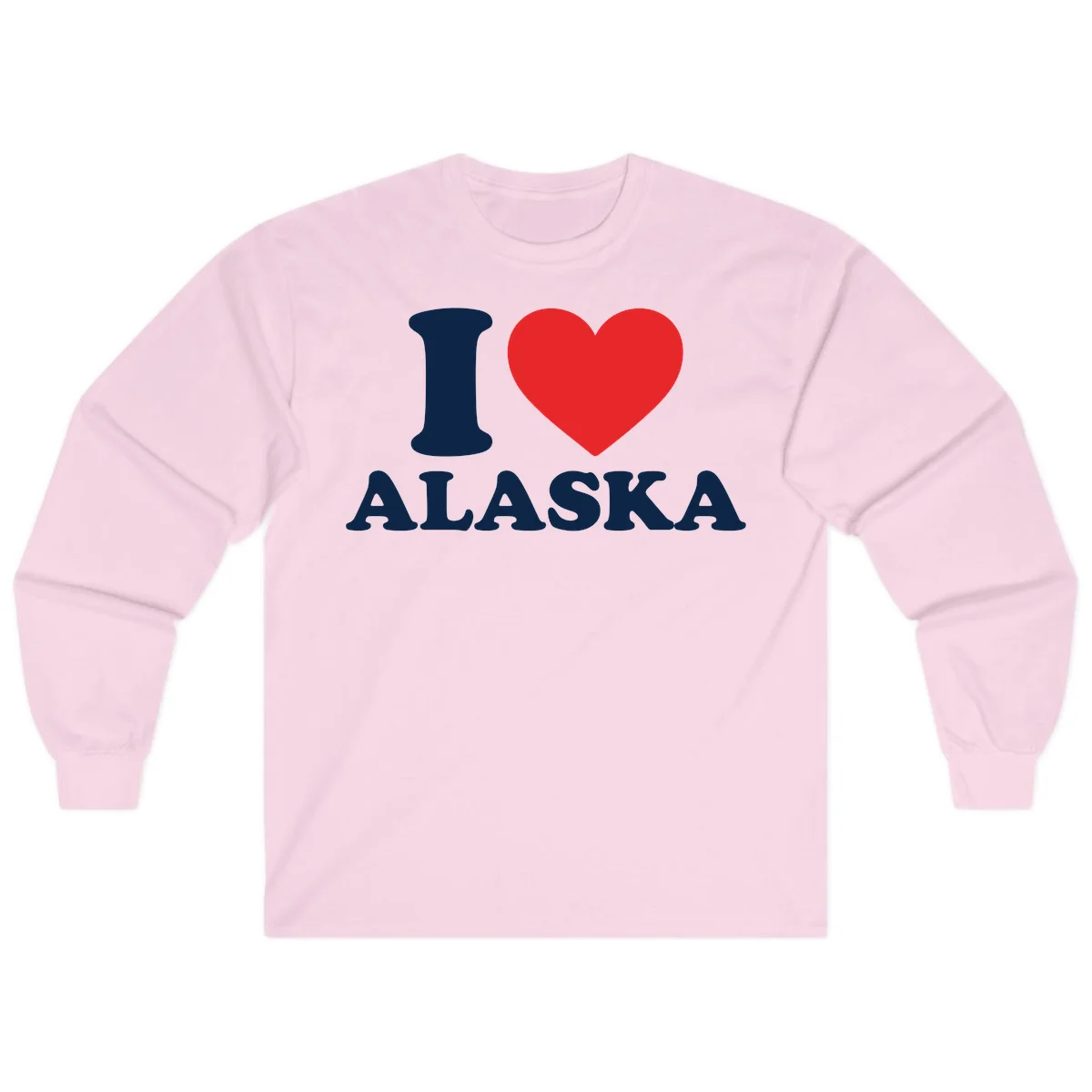 Pure Love Heart Long Sleeve in Light Pink