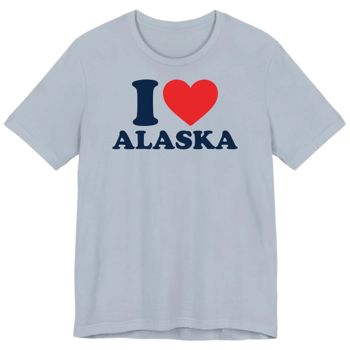 Pure Love Heart Premium Tee in Light Blue