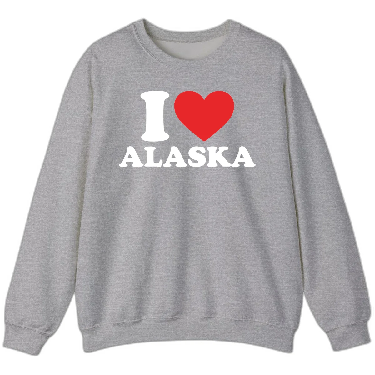 Pure Love Heart Sweatshirt in Sport Grey