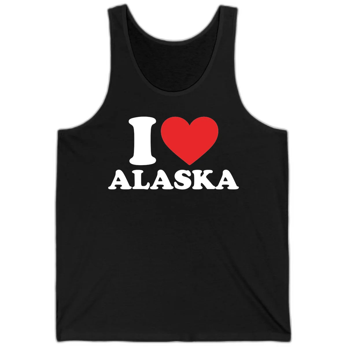 Pure Love Heart Tank in Black