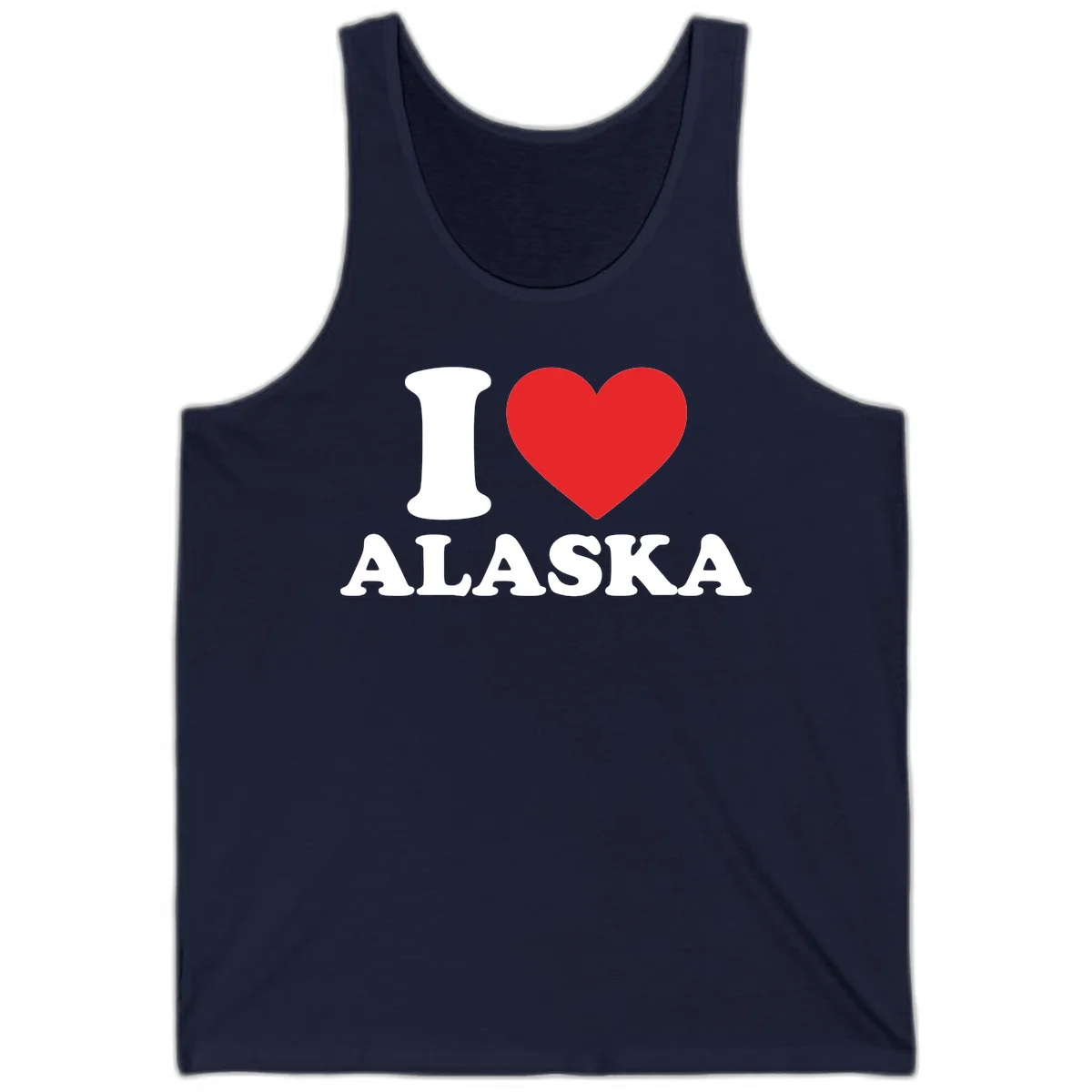 Pure Love Heart Tank in Navy