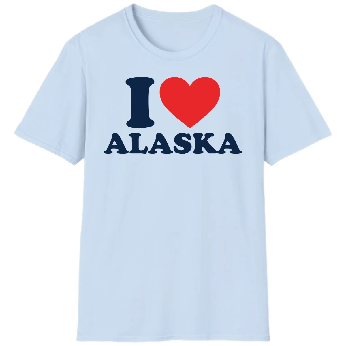 Pure Love Heart T-Shirt in Light Blue