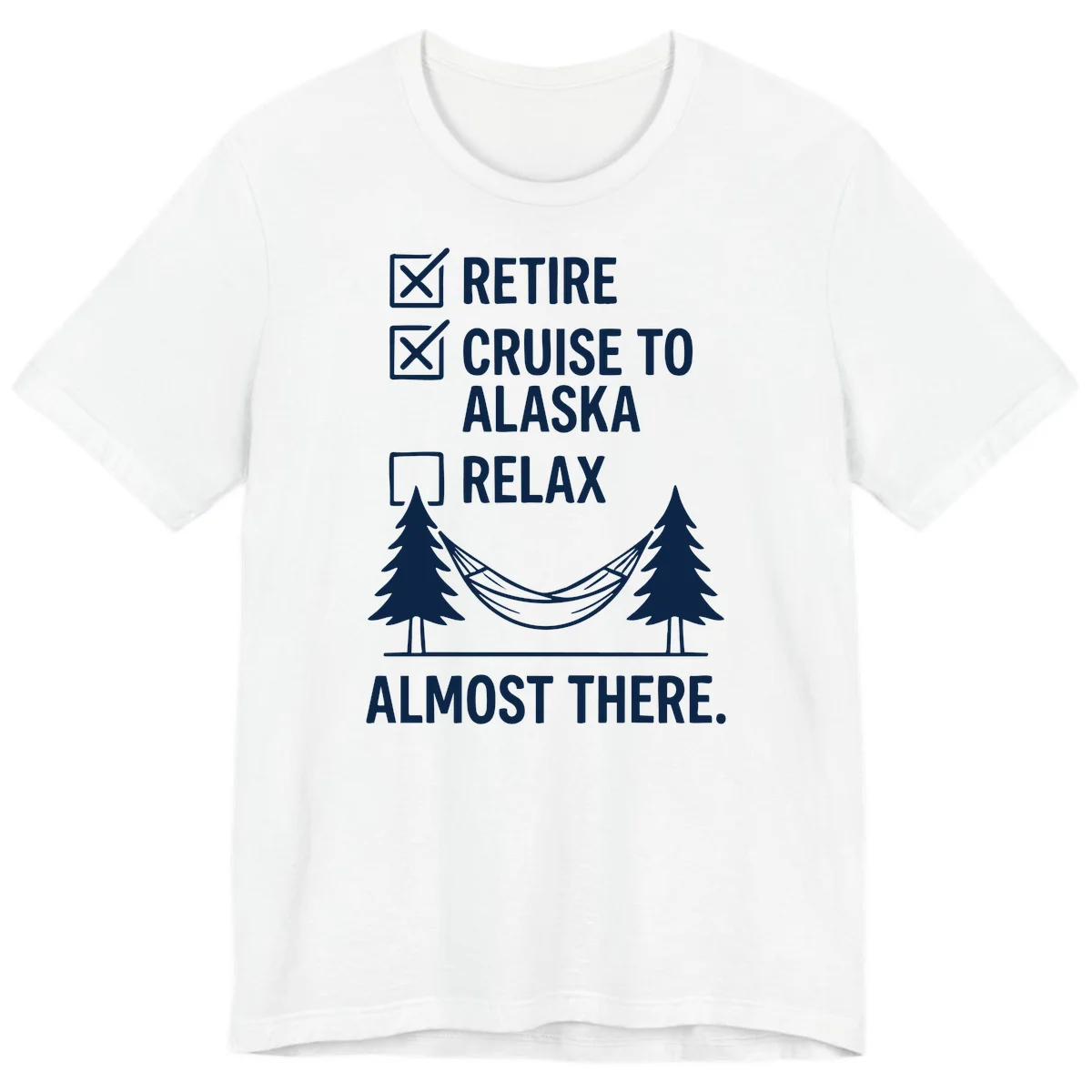 Retirement Cruise Checklist Relaxing Soon Premium Tee in White