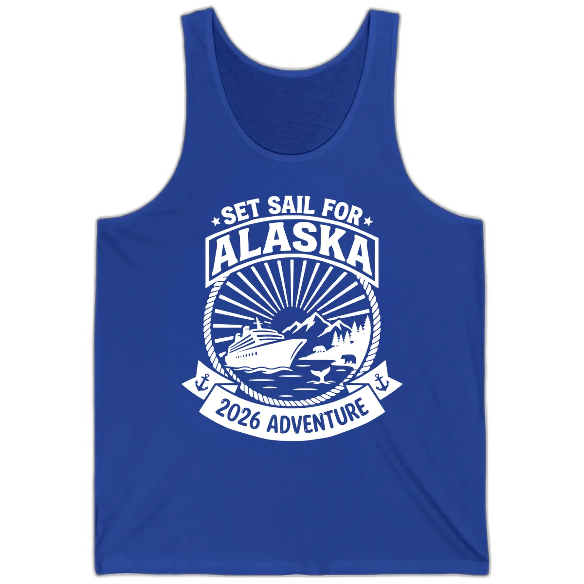 Set Sail For Alaska 2026 Adventure Tank in True Royal