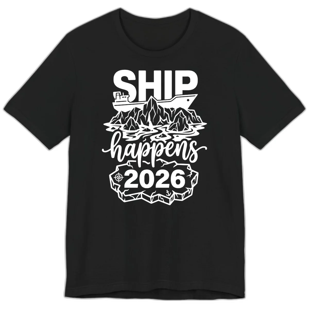 Ship Happens Alaska Cruise 2026 Premium Tee in Black