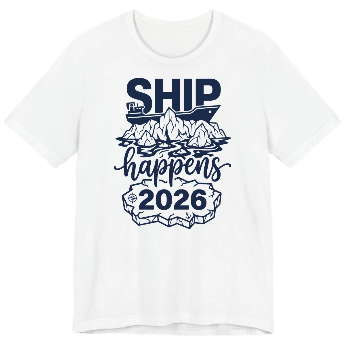 Ship Happens Alaska Cruise 2026 Premium Tee in White