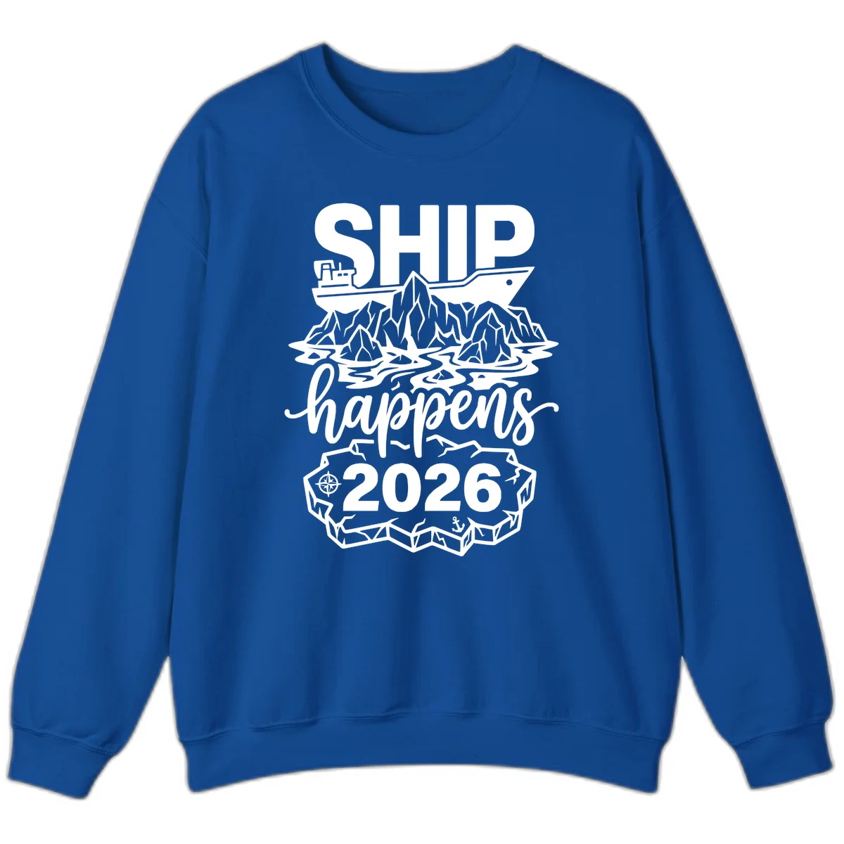 Ship Happens Alaska Cruise 2026 Sweatshirt in Royal