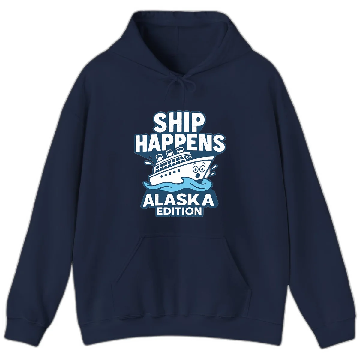 Ship Happens Alaska Edition Hoodie in Navy