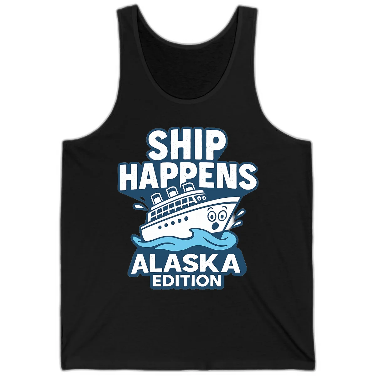 Ship Happens Alaska Edition Tank Top in Black