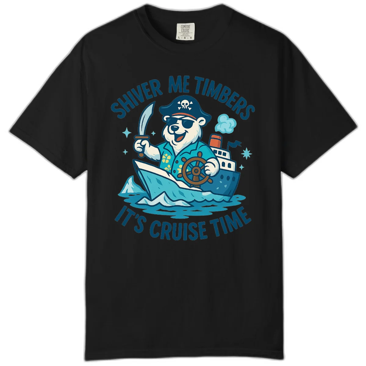 Shiver Me Timbers Cruise Time Comfort Color in Black