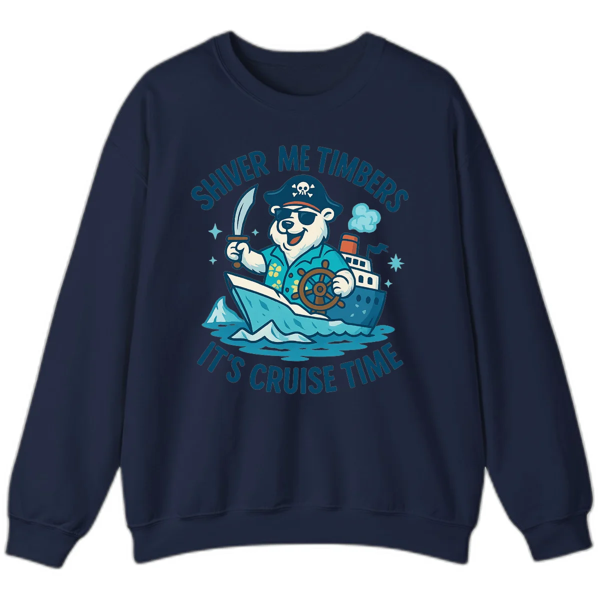 Shiver Me Timbers Cruise Time Sweatshirt in Navy