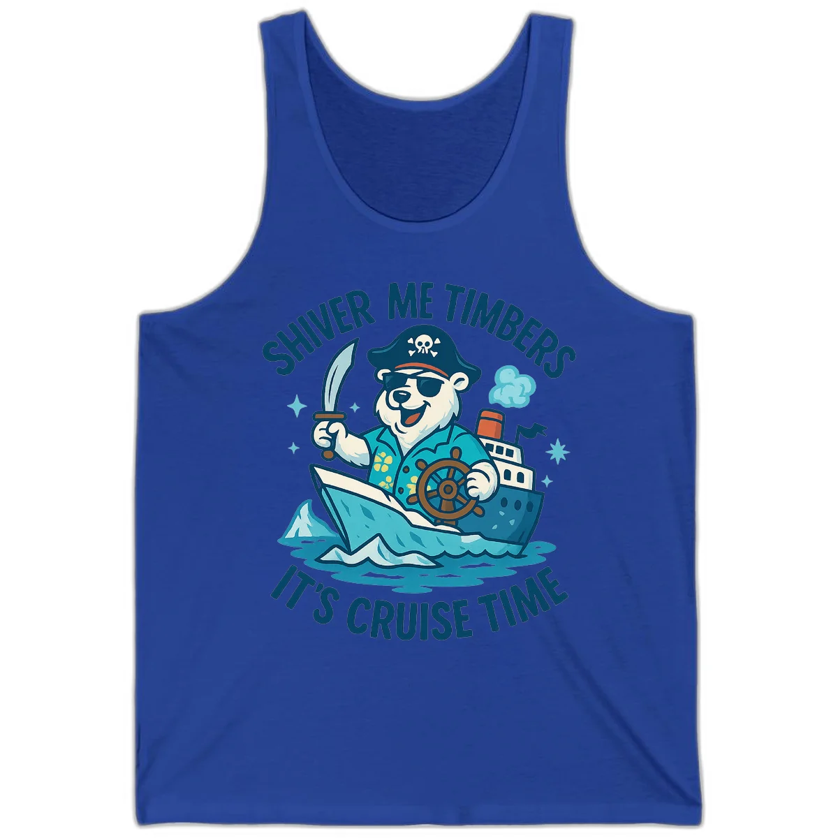 Shiver Me Timbers Cruise Time Tank in True Royal