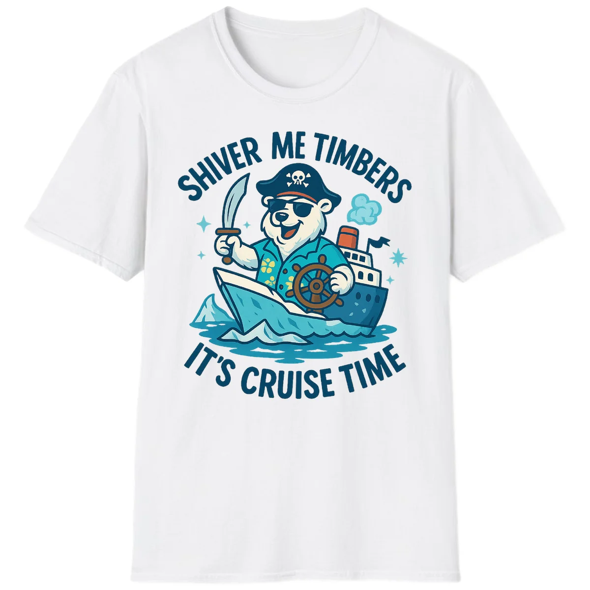 Shiver Me Timbers Cruise Time T-Shirt in White