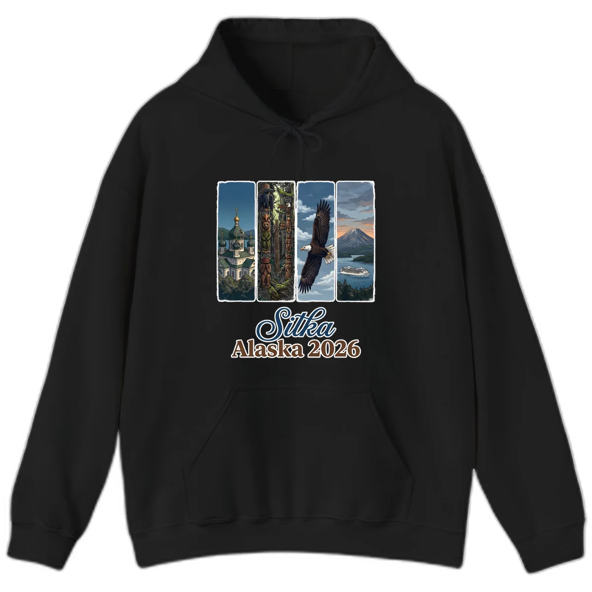 Sitka Alaska 2026 Cultural Icons Hoodie in Black