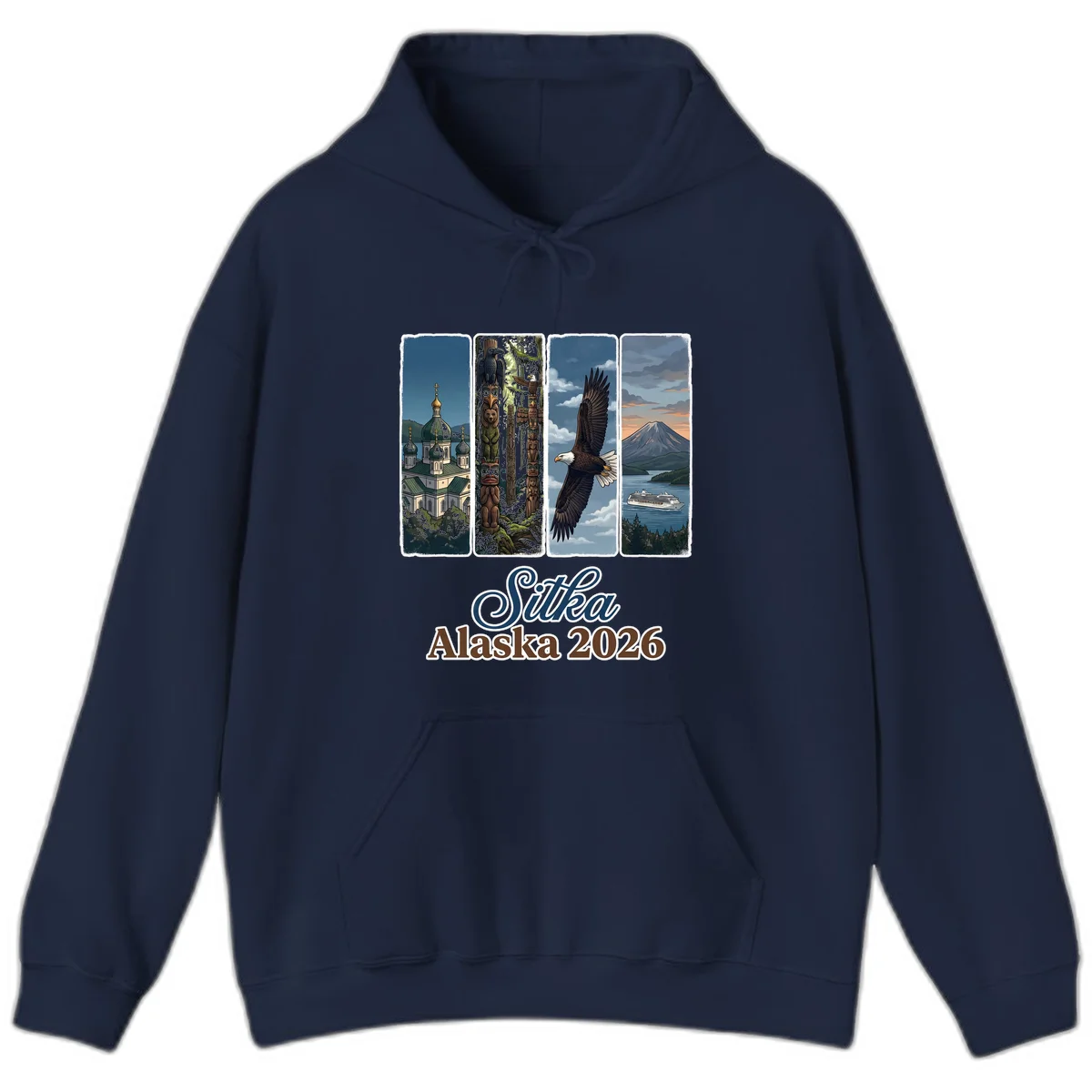 Sitka Alaska 2026 Cultural Icons Hoodie in Navy