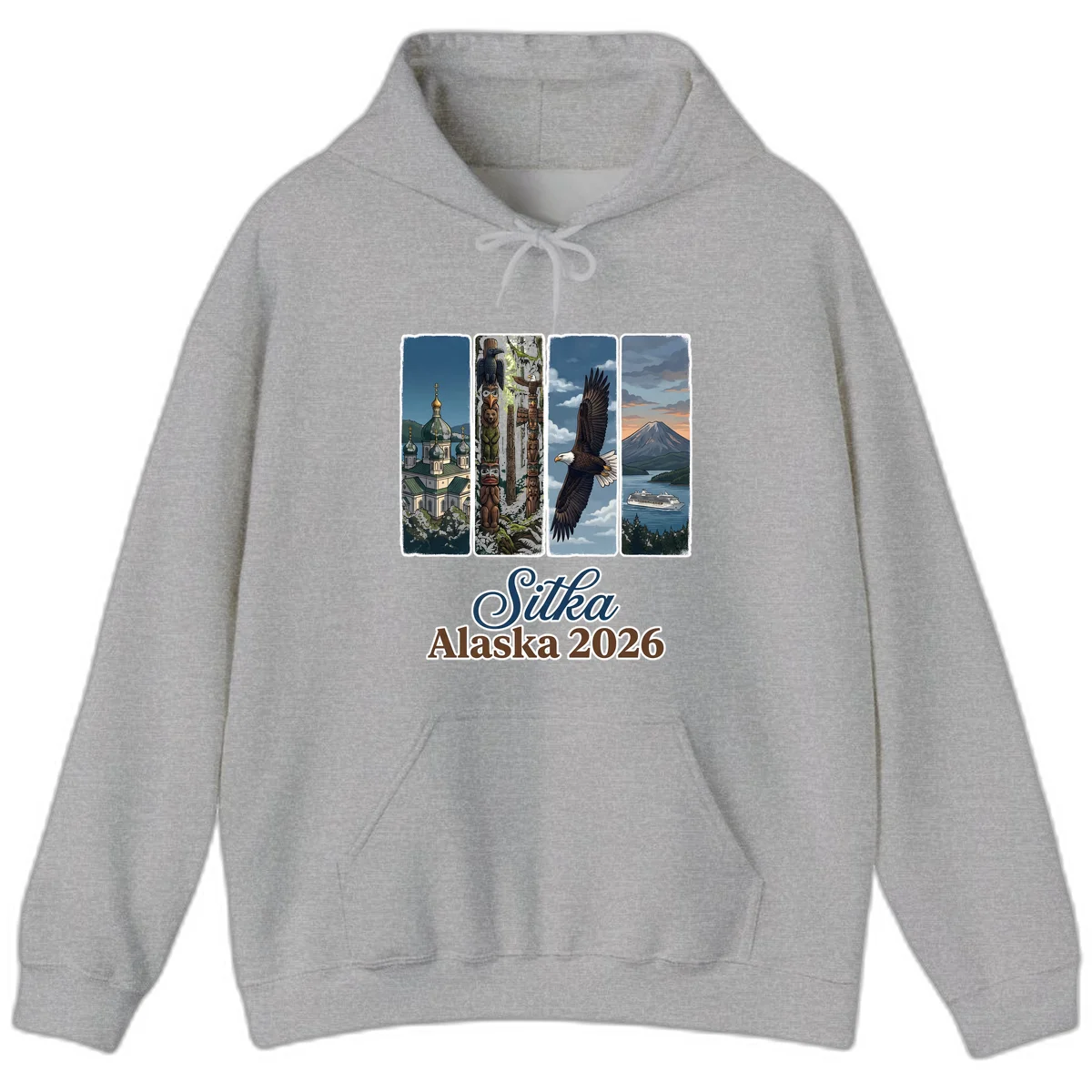 Sitka Alaska 2026 Cultural Icons Hoodie in Sport Grey