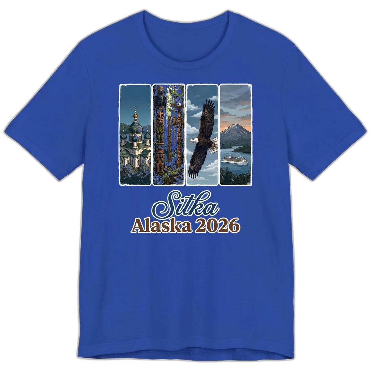 Sitka Alaska 2026 Cultural Icons Premium T-Shirt in True Royal