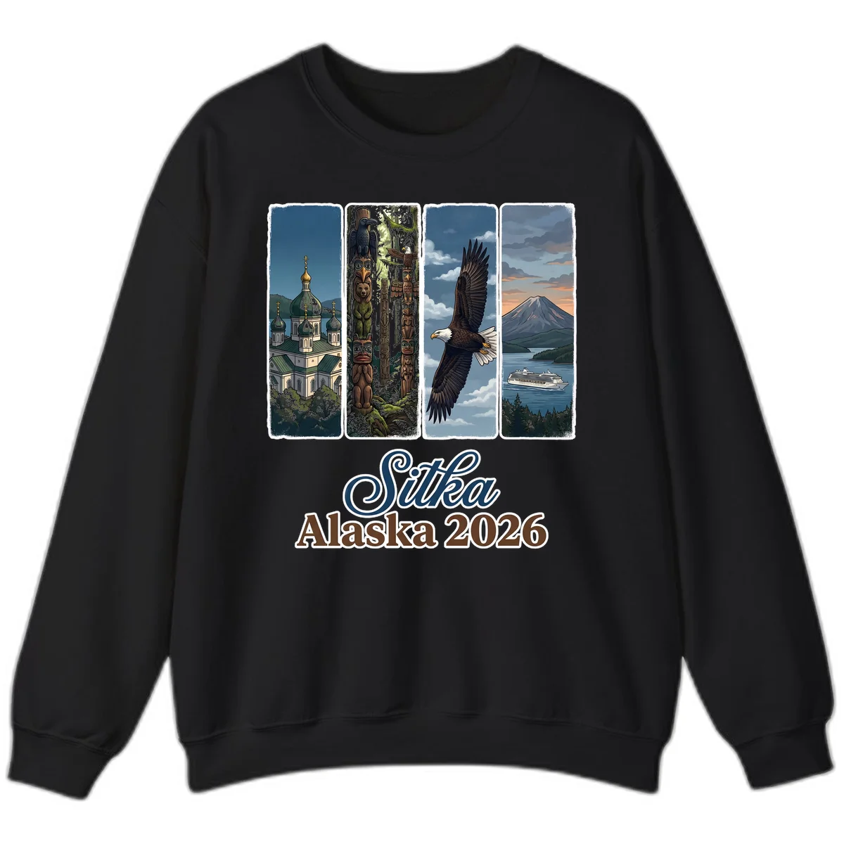 Sitka Alaska 2026 Cultural Icons Sweatshirt in Black