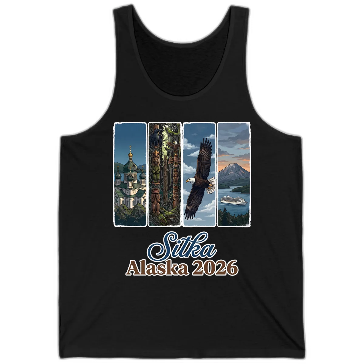 Sitka Alaska 2026 Cultural Icons Tank Top in Black