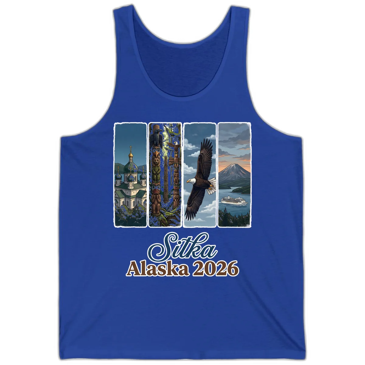 Sitka Alaska 2026 Cultural Icons Tank Top in True Royal