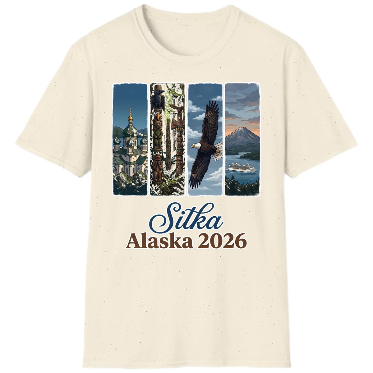 Sitka Alaska 2026 Cultural Icons T-Shirt in Natural