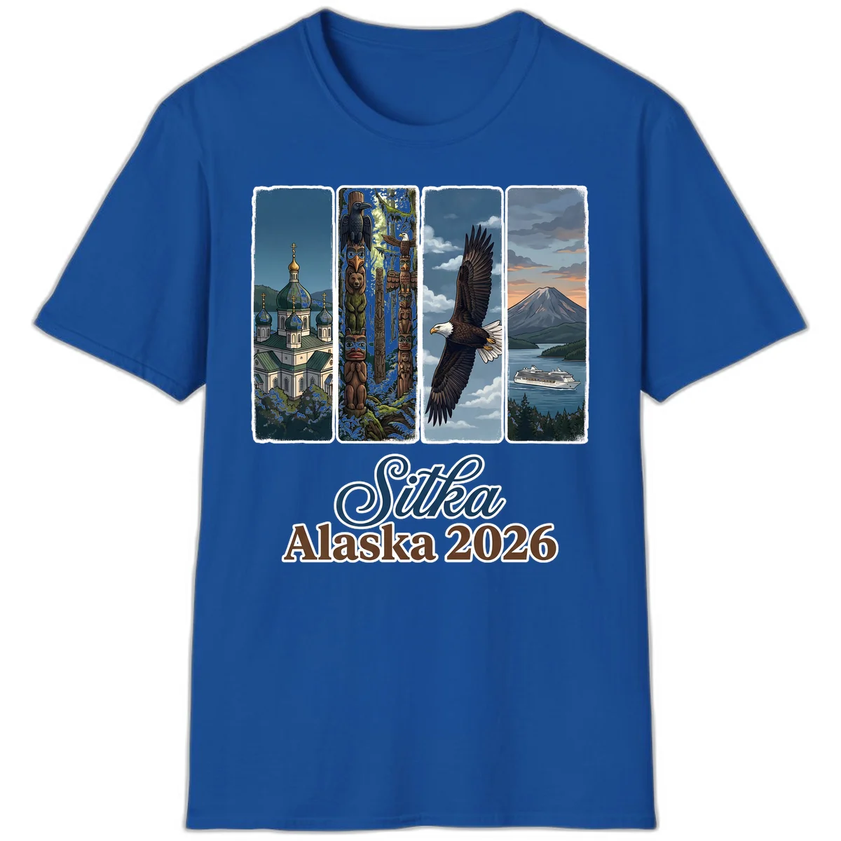Sitka Alaska 2026 Cultural Icons T-Shirt in Royal
