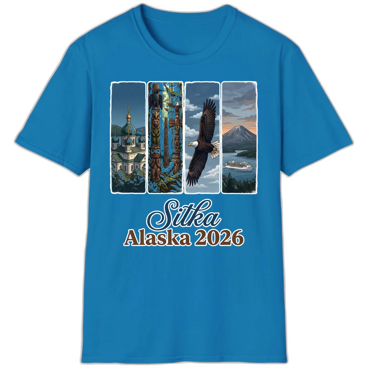 Sitka Alaska 2026 Cultural Icons T-Shirt in Sapphire