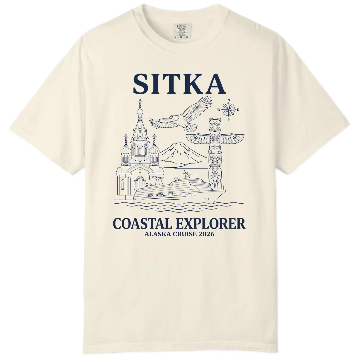 Sitka Coastal Explorer Alaska Cruise Comfort Color in Ivory