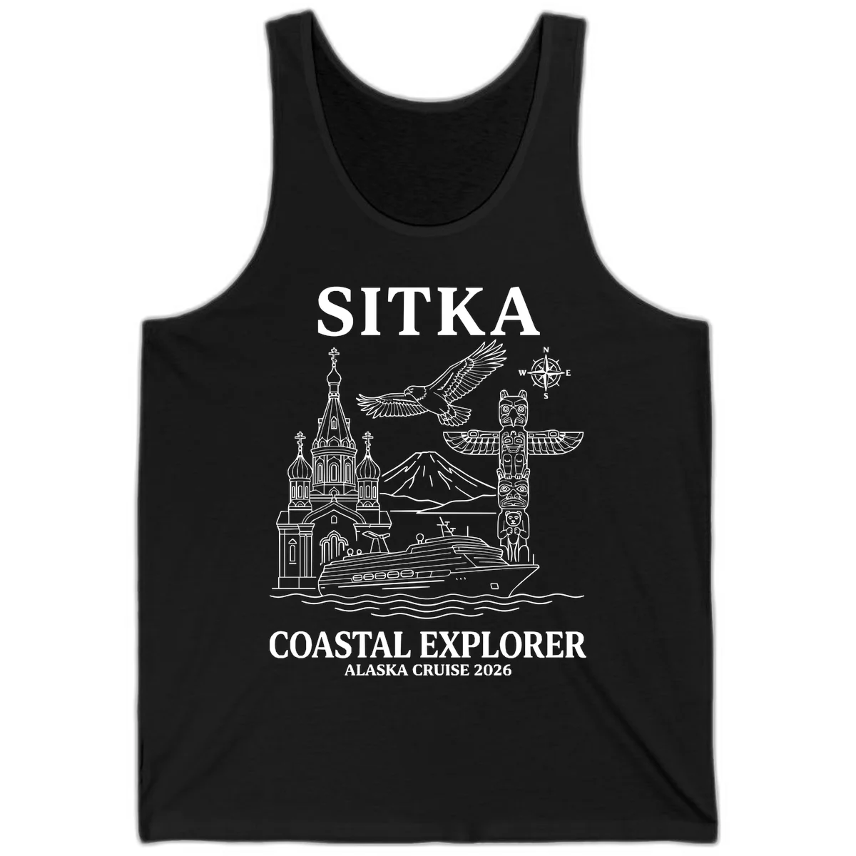 Sitka Coastal Explorer Alaska Cruise Tank in Black