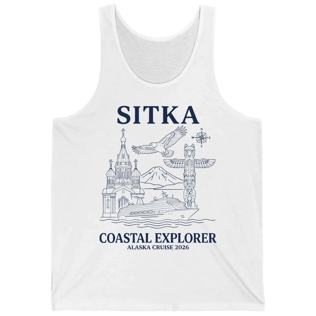 Sitka Coastal Explorer Alaska Cruise Tank in White