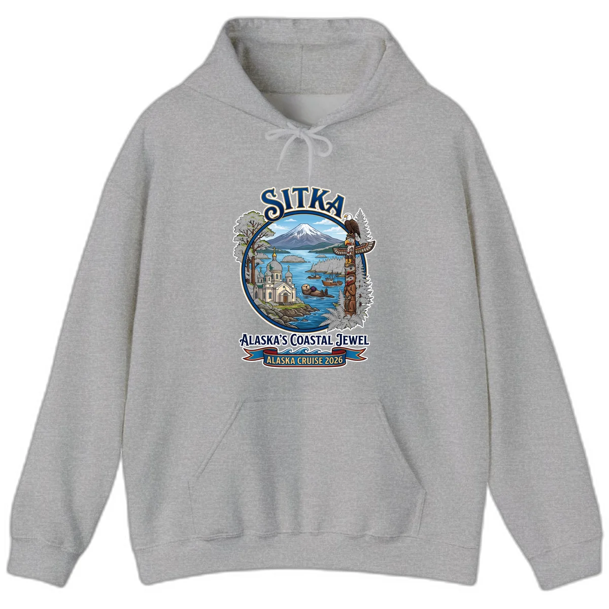 Sitka Alaska's Coastal Jewel Hoodie in Sport Grey
