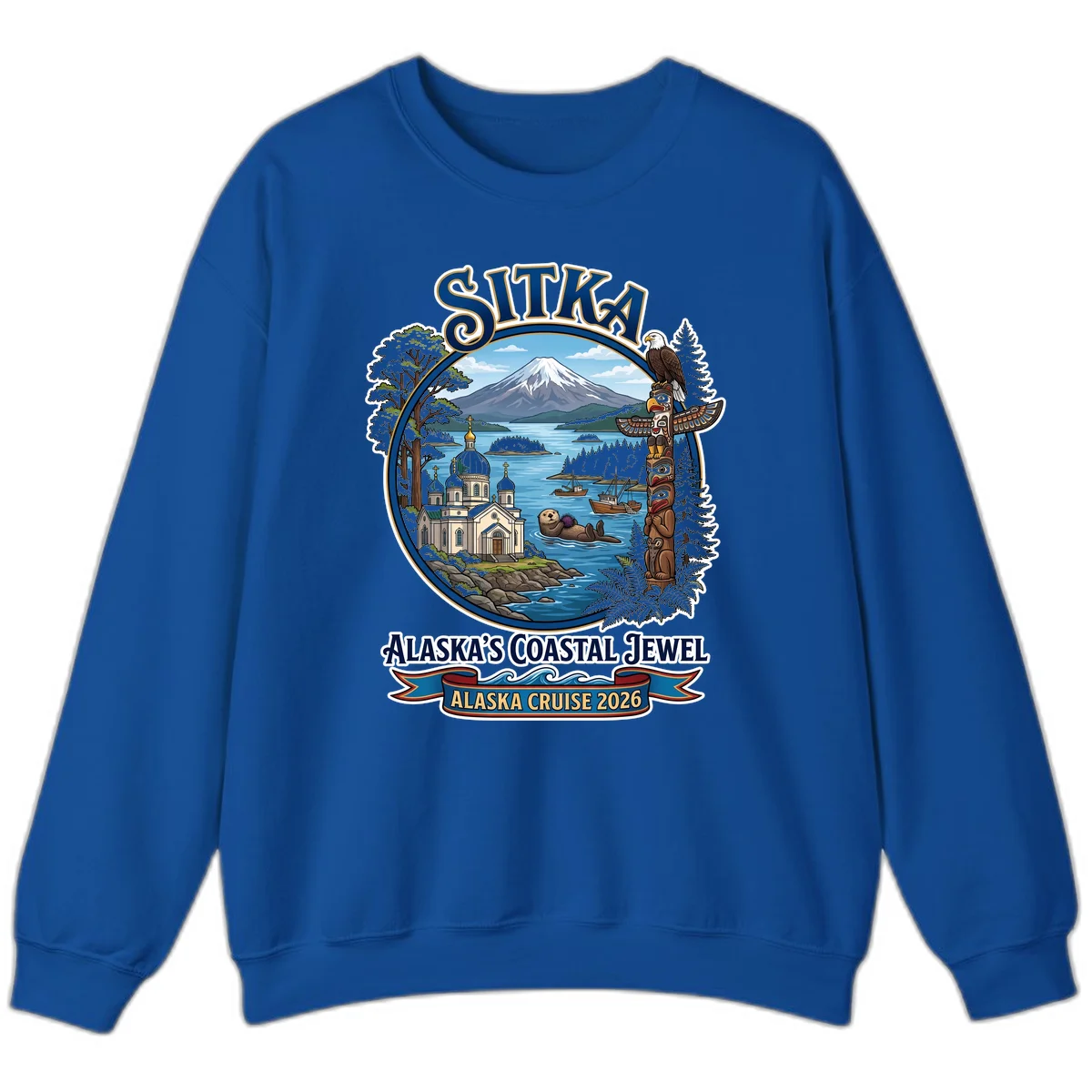 Sitka Alaska's Coastal Jewel Sweatshirt in Royal