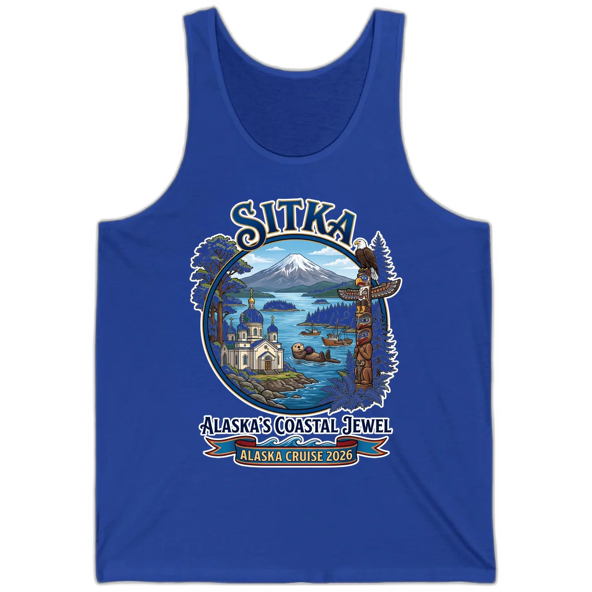 Sitka Alaska's Coastal Jewel Tank Top in True Royal