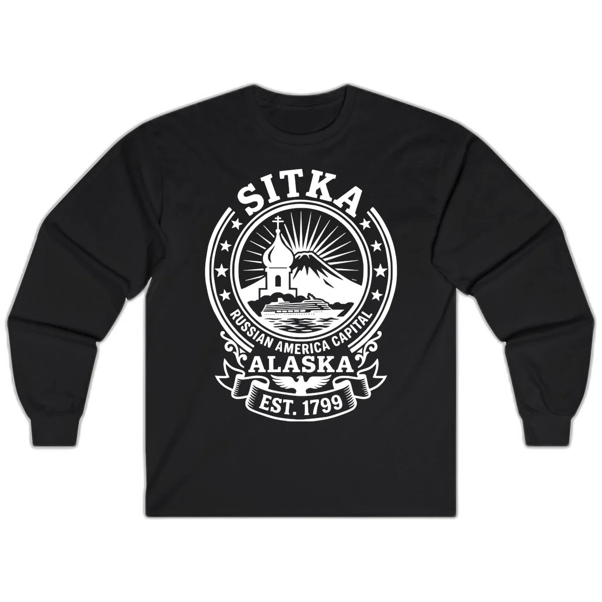 Sitka Russian America Capital Long Sleeve in Black