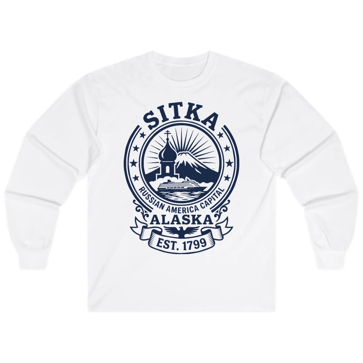 Sitka Russian America Capital Long Sleeve in White