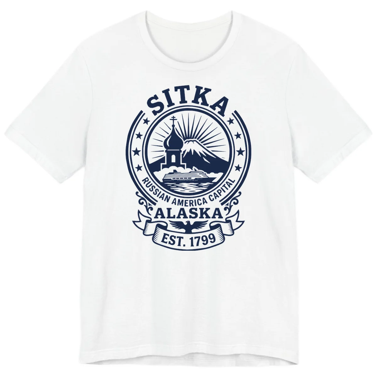Sitka Russian America Capital Premium T-Shirt in White