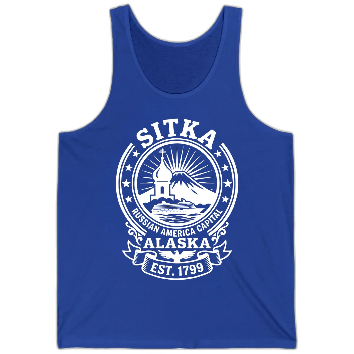 Sitka Russian America Capital Tank Top in True Royal