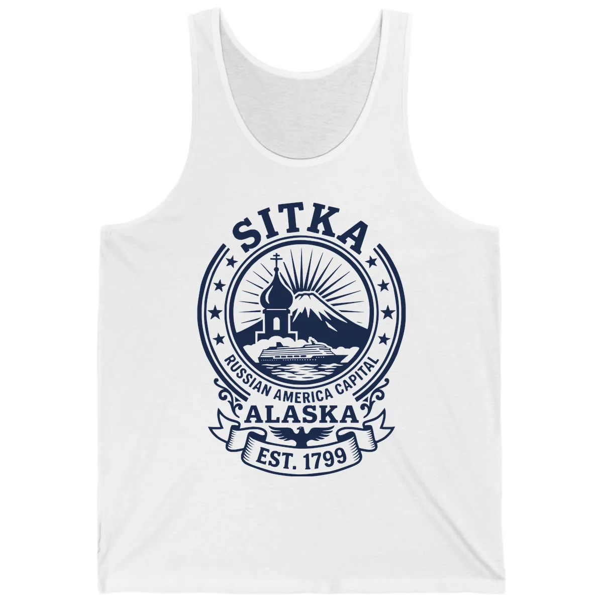 Sitka Russian America Capital Tank Top in White