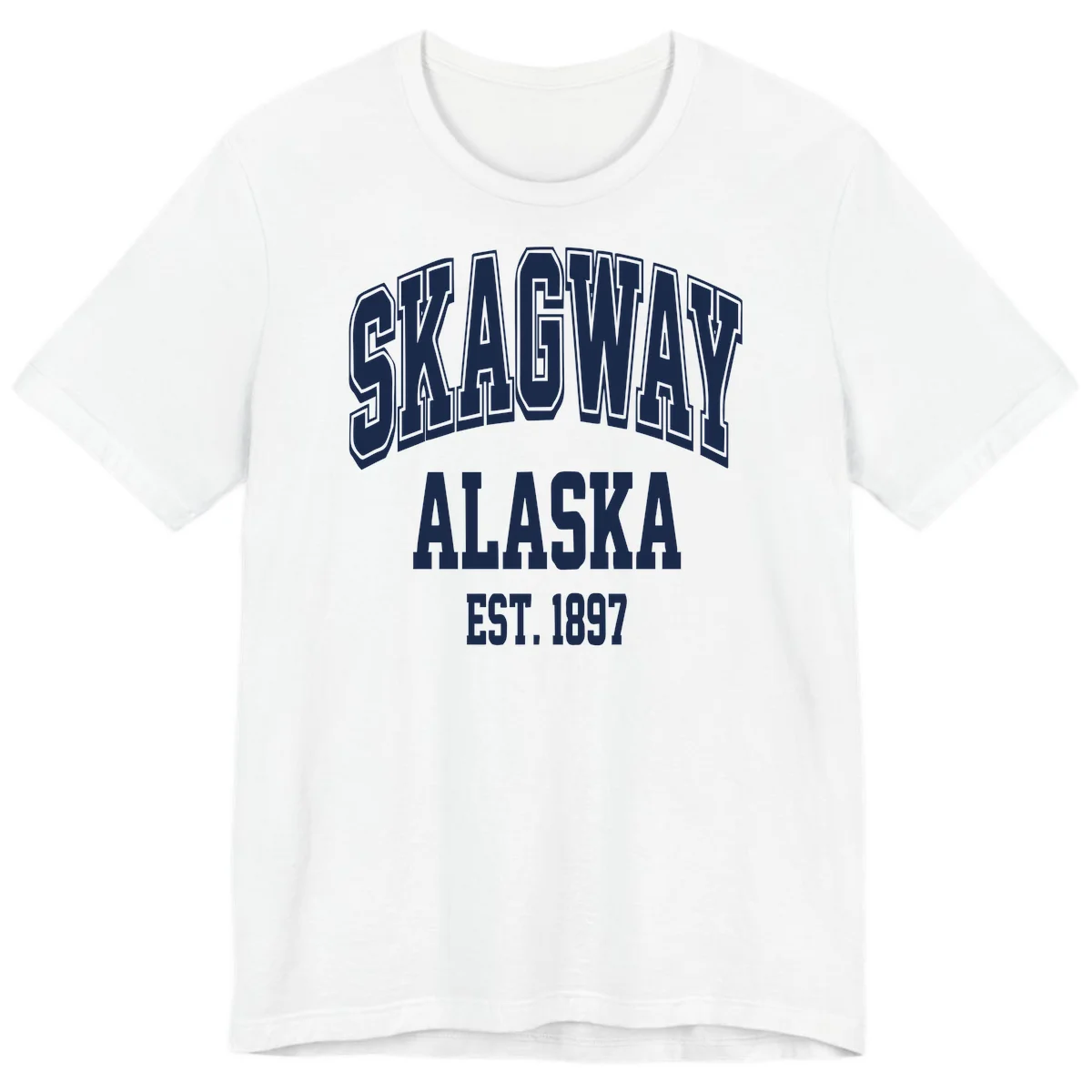 Skagway Alaska Established 1897 Premium Tee in White