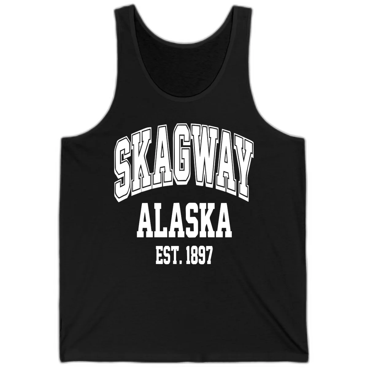 Skagway Alaska Established 1897 Tank in Black